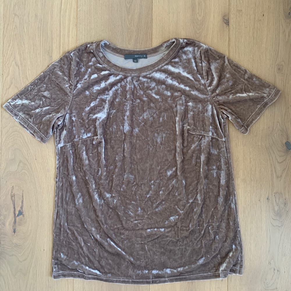 Matty M crushed velvet top